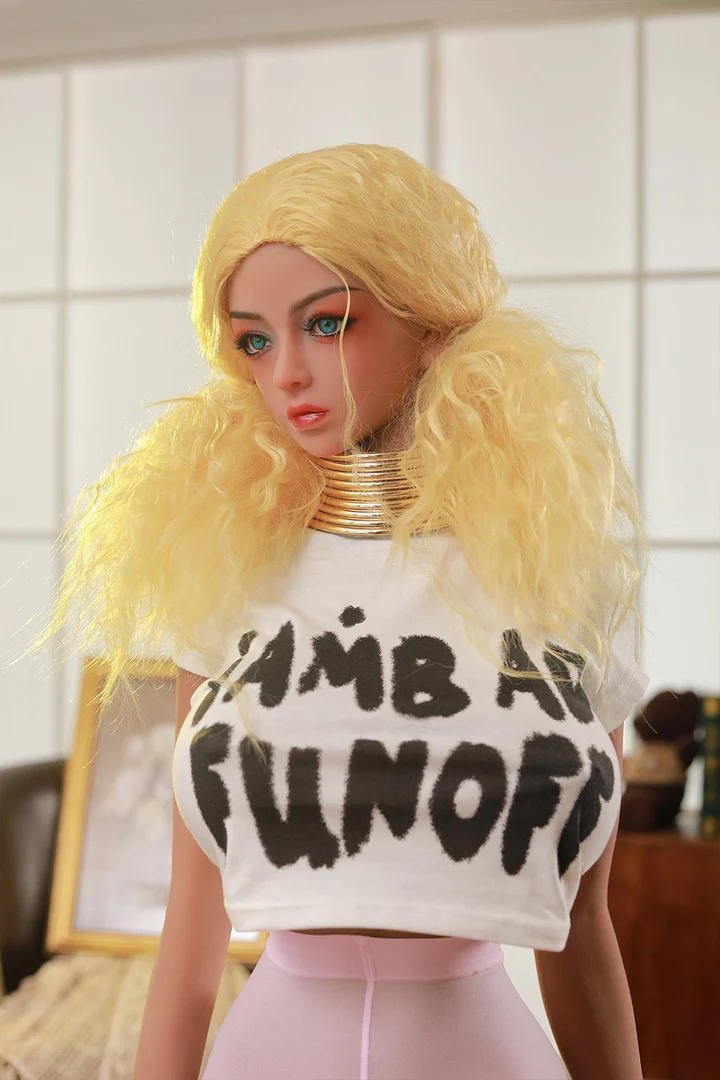 bambola del sesso 158cm bambola del sesso d'oro per bambola riccia 14