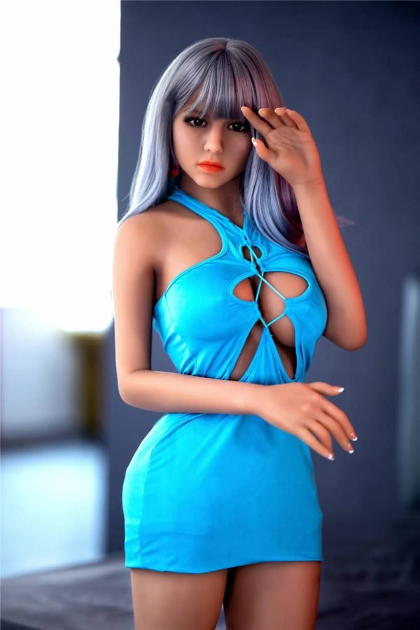 158cm tpe sex doll grande bambola del sesso pro blu 7