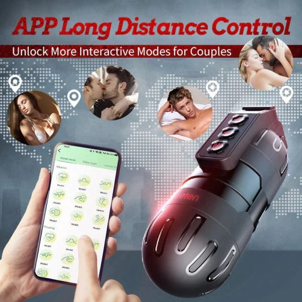 strong shock masturbateur masculin application mobile télécommande 5